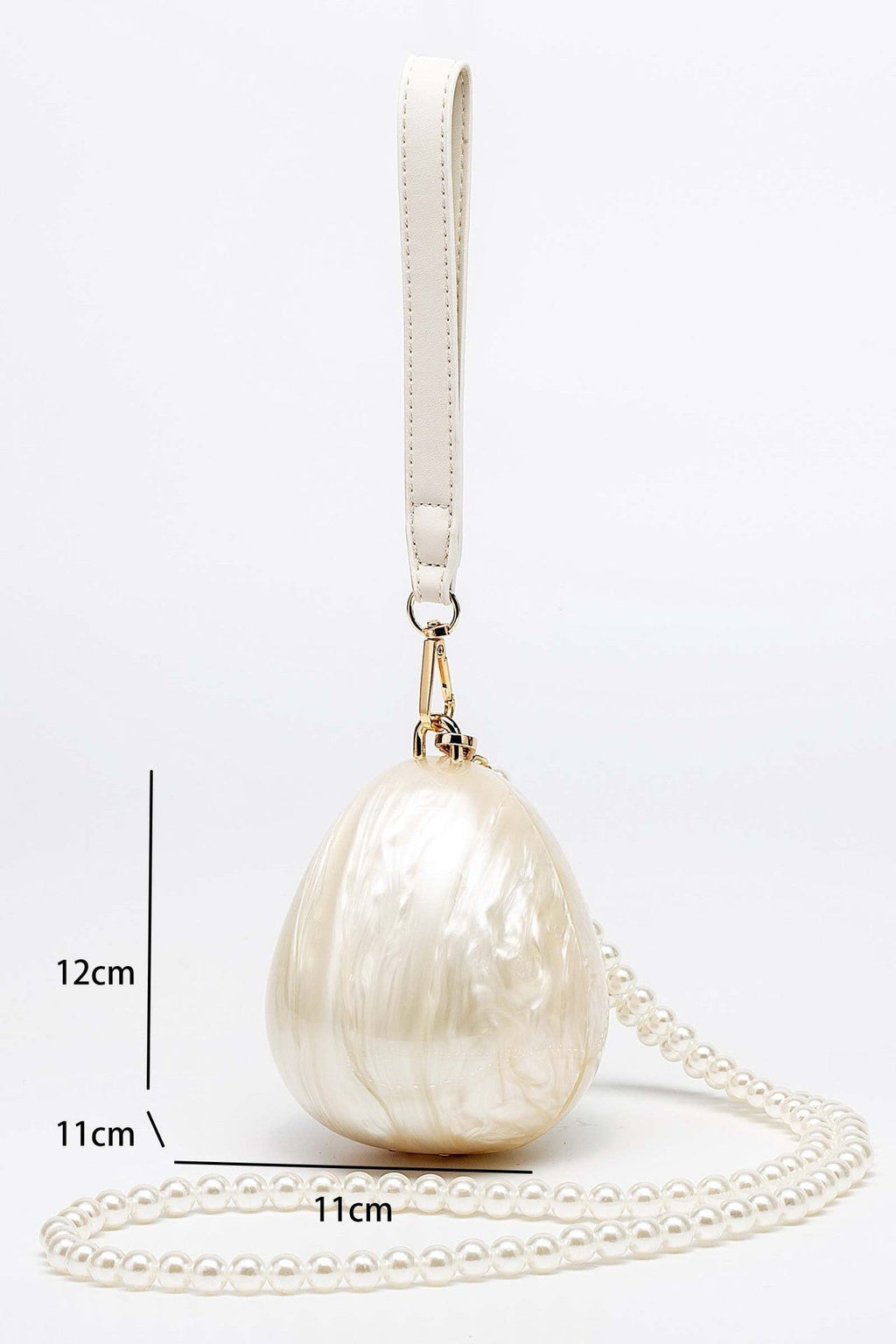 Pearl Strap Egg Bag Flowering Girl