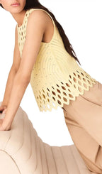 Crocheted Rhinestone Top Flowering Girl