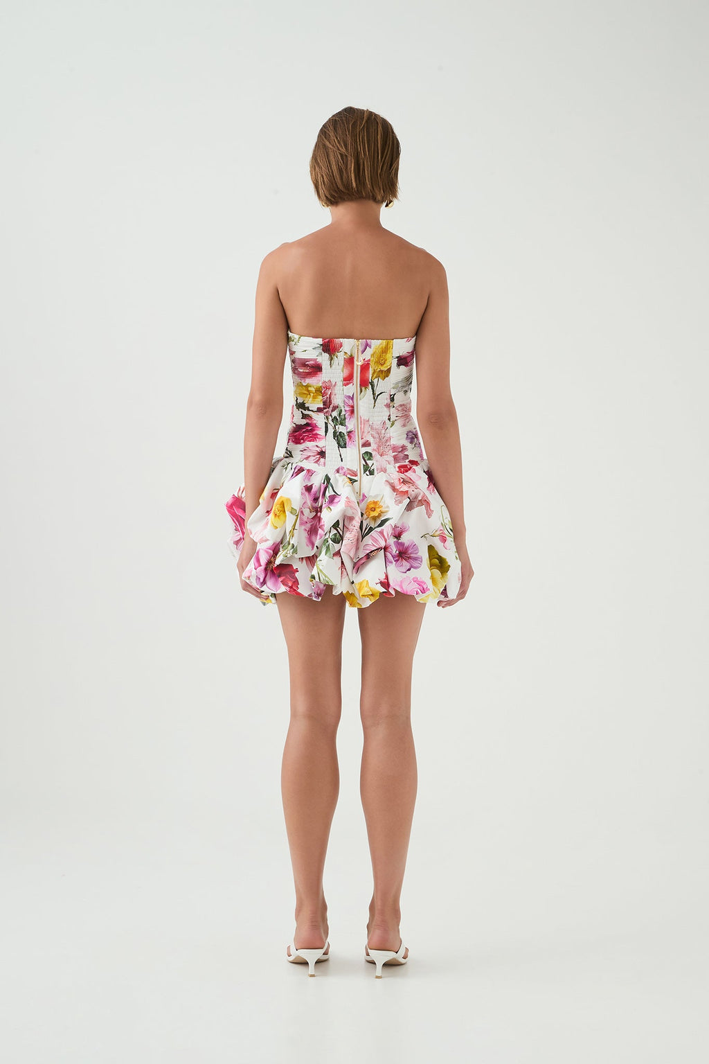 Violette Bubble Hem Mini Dress Flowering Girl