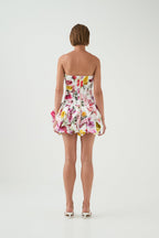 Violette Bubble Hem Mini Dress Flowering Girl
