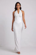 White Column Gown Flowering Girl