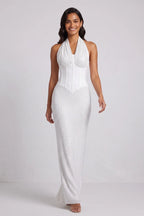 White Column Gown Flowering Girl
