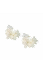 Amerigo White Artificial Water Earrings Flowering Girl