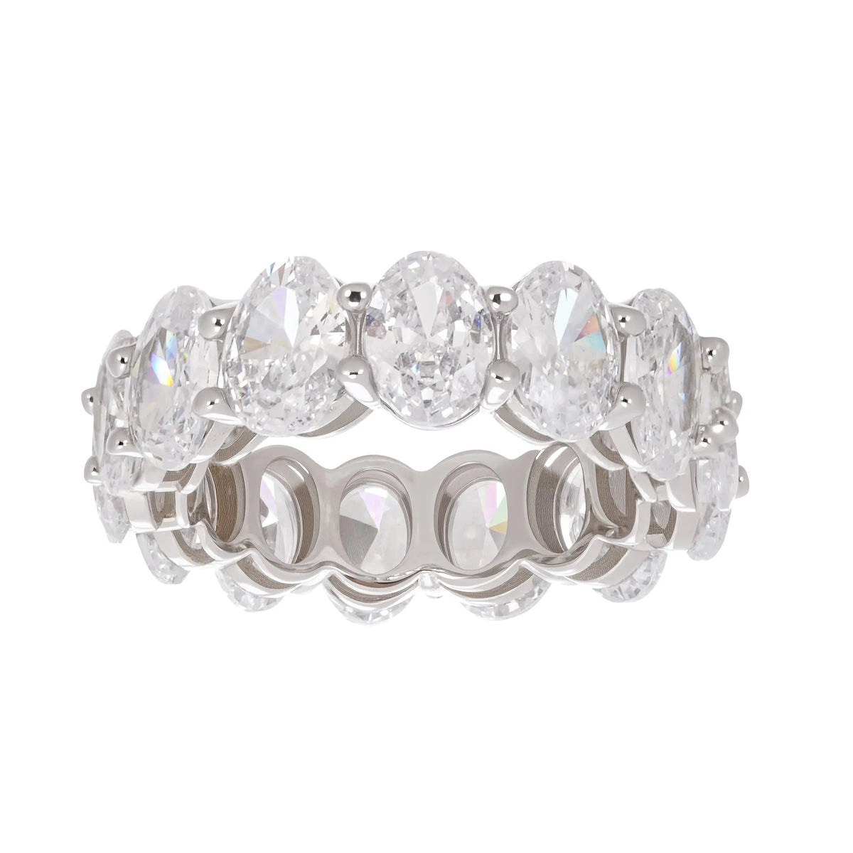 Drapé Oval Gemstone Sterling Silver Ring Flowering Girl