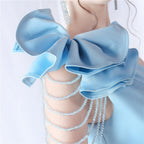 Crafted Flower With Beading Formal Dress Flowering Girl