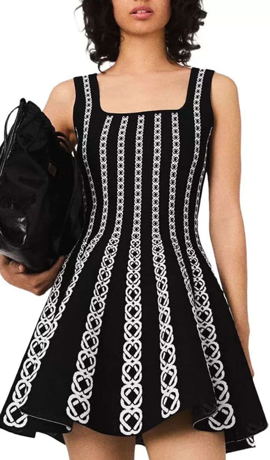 Russel Jacquard Mini Dress Flowering Girl