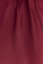 Chiffon Ruffle Mini Dress - Wine Flowering Girl
