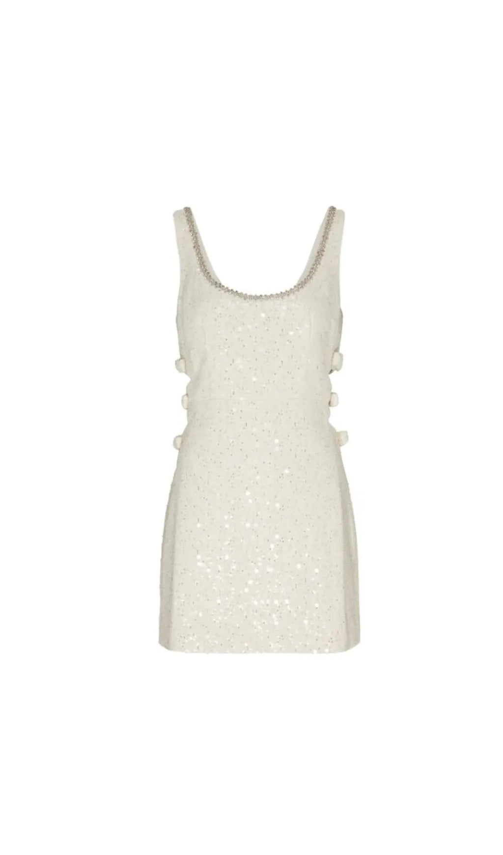 GOLD BOUCLE CUT OUT MINI DRESS Flowering Girl