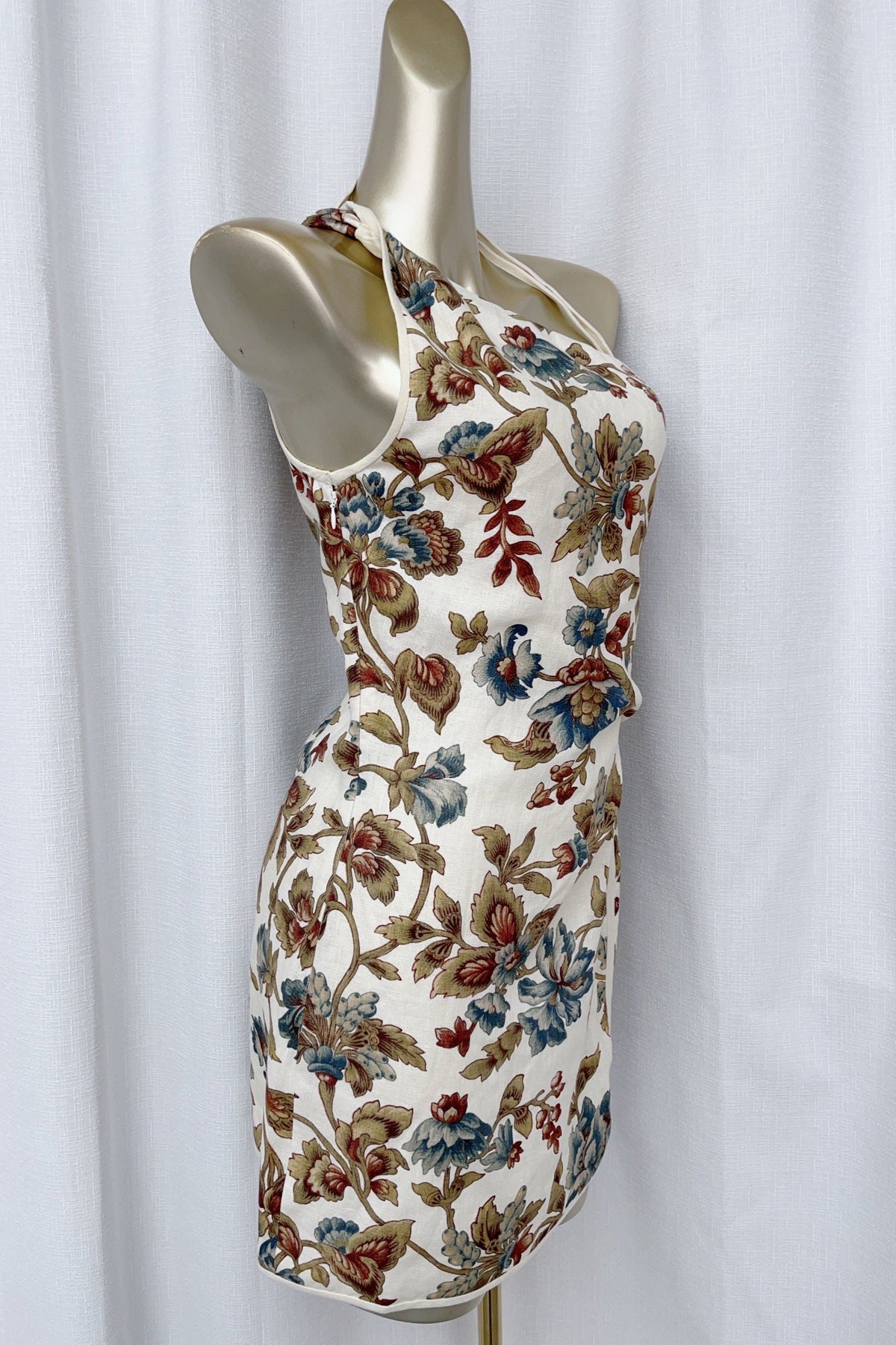 Floral print Asymmetric Mini Dress Flowering Girl