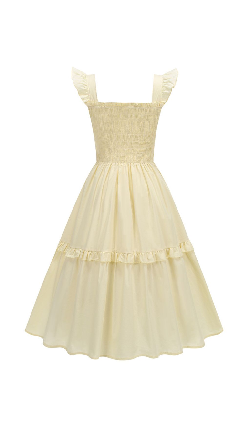 Fahari Yellow Midi Dress Flowering Girl