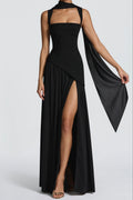 Tullulah Maxi Dress - Black Flowering Girl