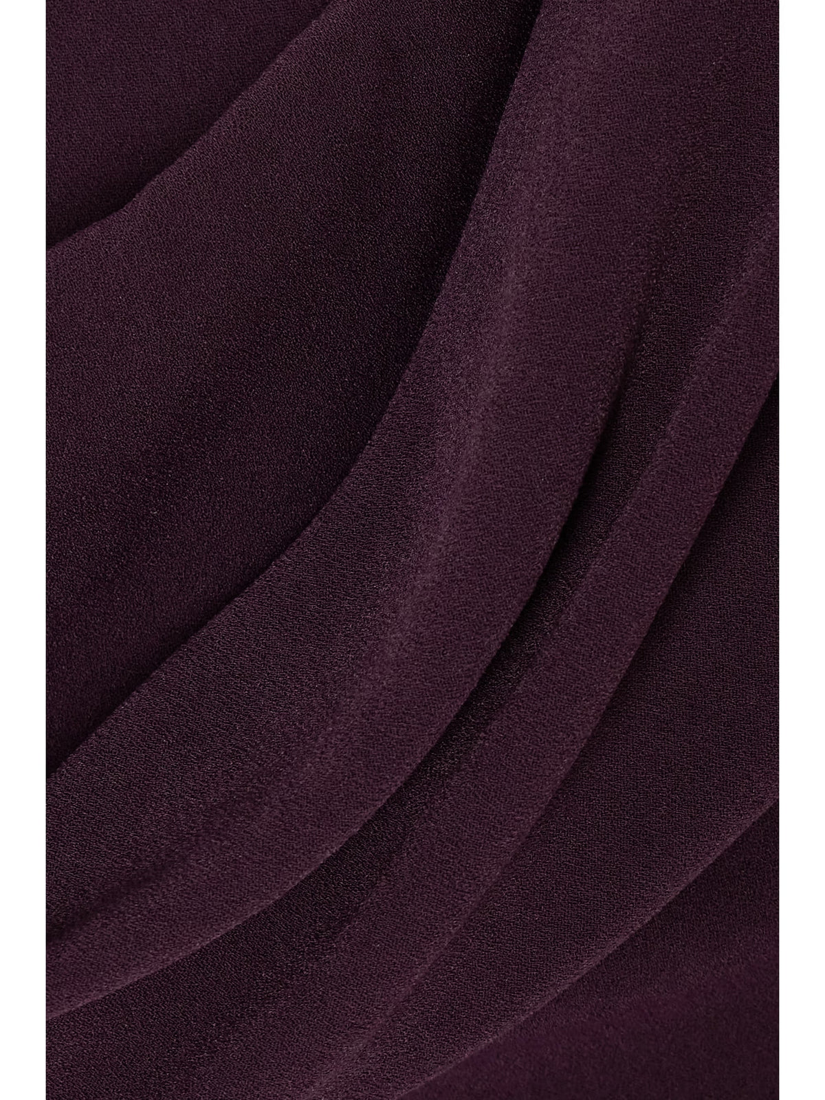 Draped Off-The-Shoulder Crepe Maxi Dress In Burgundy Flowering Girl