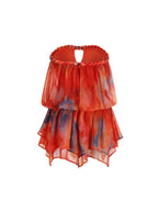 Muska Strapless Printed Mini Dress