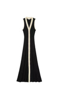 GABRIELLA TWO TONE RIB KNIT MAXI DRESS Flowering Girl