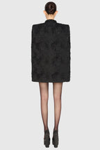 Santos Jacquard Beaded Cape - Black Flowering Girl