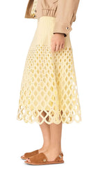 Crochet Midi Skirt Flowering Girl
