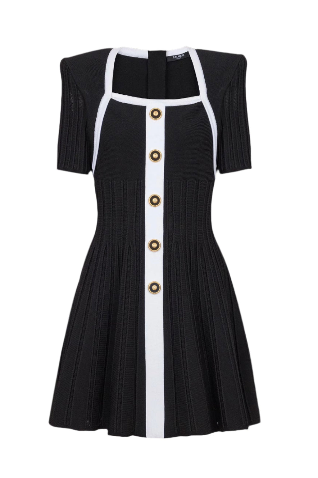 Two-Tone A-Line Knit Dress Flowering Girl