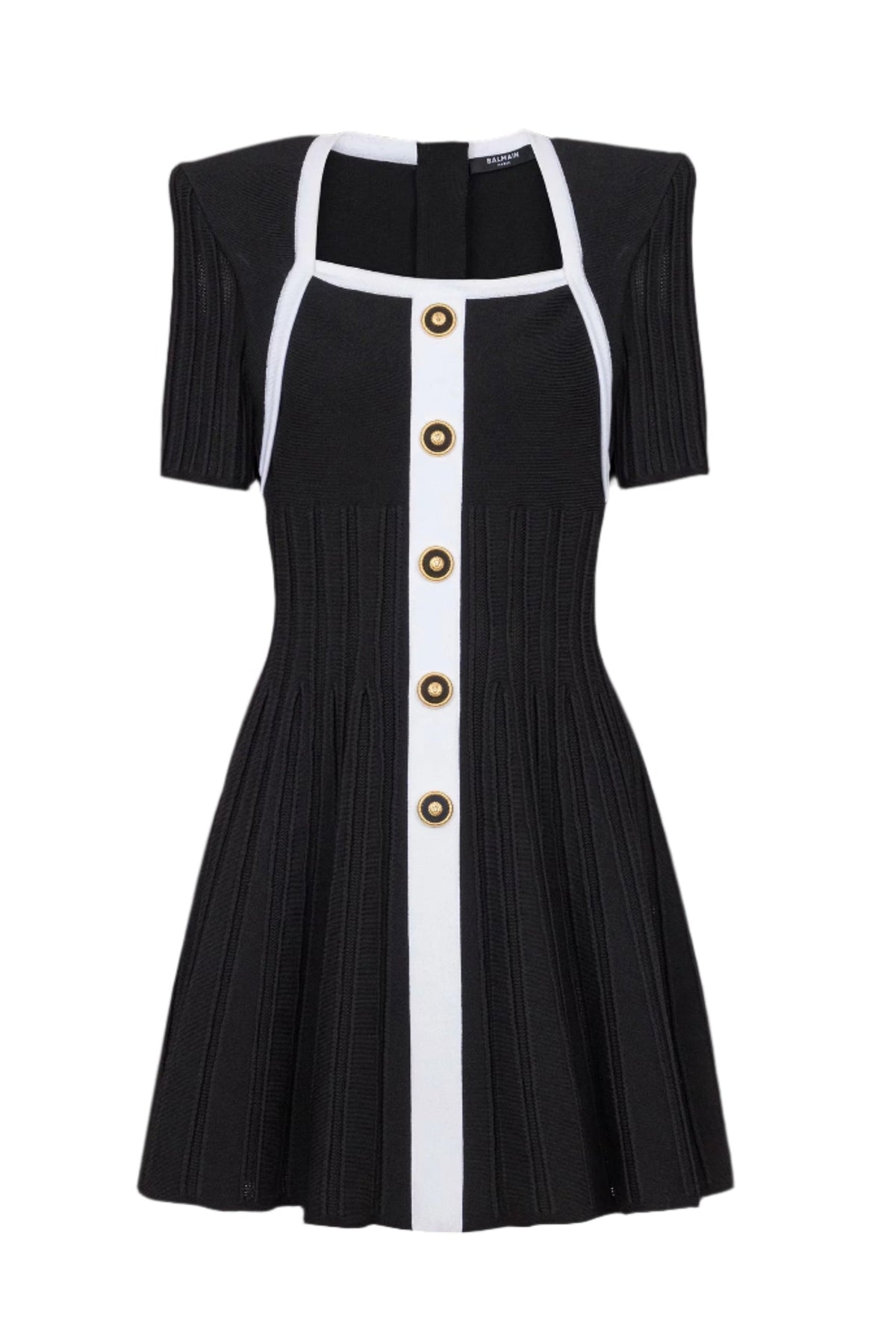 Two-Tone A-Line Knit Dress Flowering Girl
