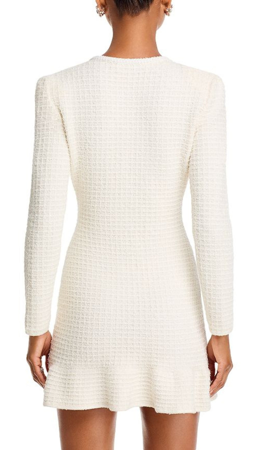 Basia Tweed Long Sleeve Mini Dress Flowering Girl