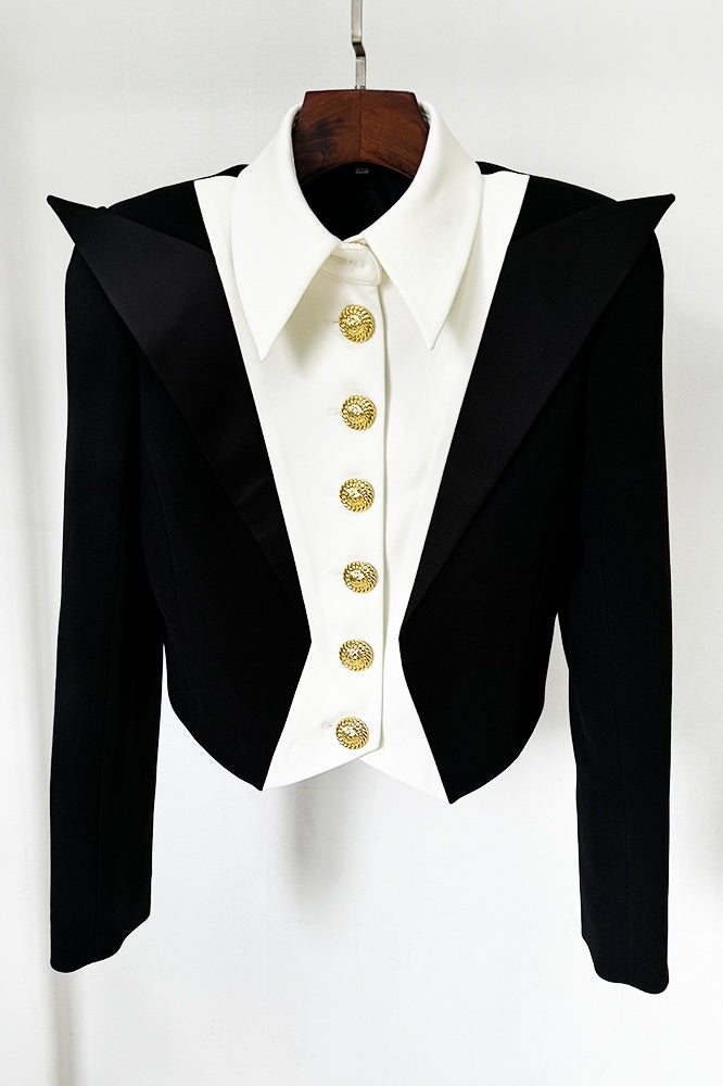 Nerissa Spencer Buttoned Crop Jacket Flowering Girl
