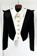 Nerissa Spencer Buttoned Crop Jacket Flowering Girl