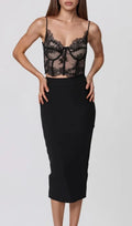 Peylor Spaghetti Lace Top Flowering Girl
