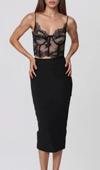 Peylor Spaghetti Lace Top Flowering Girl