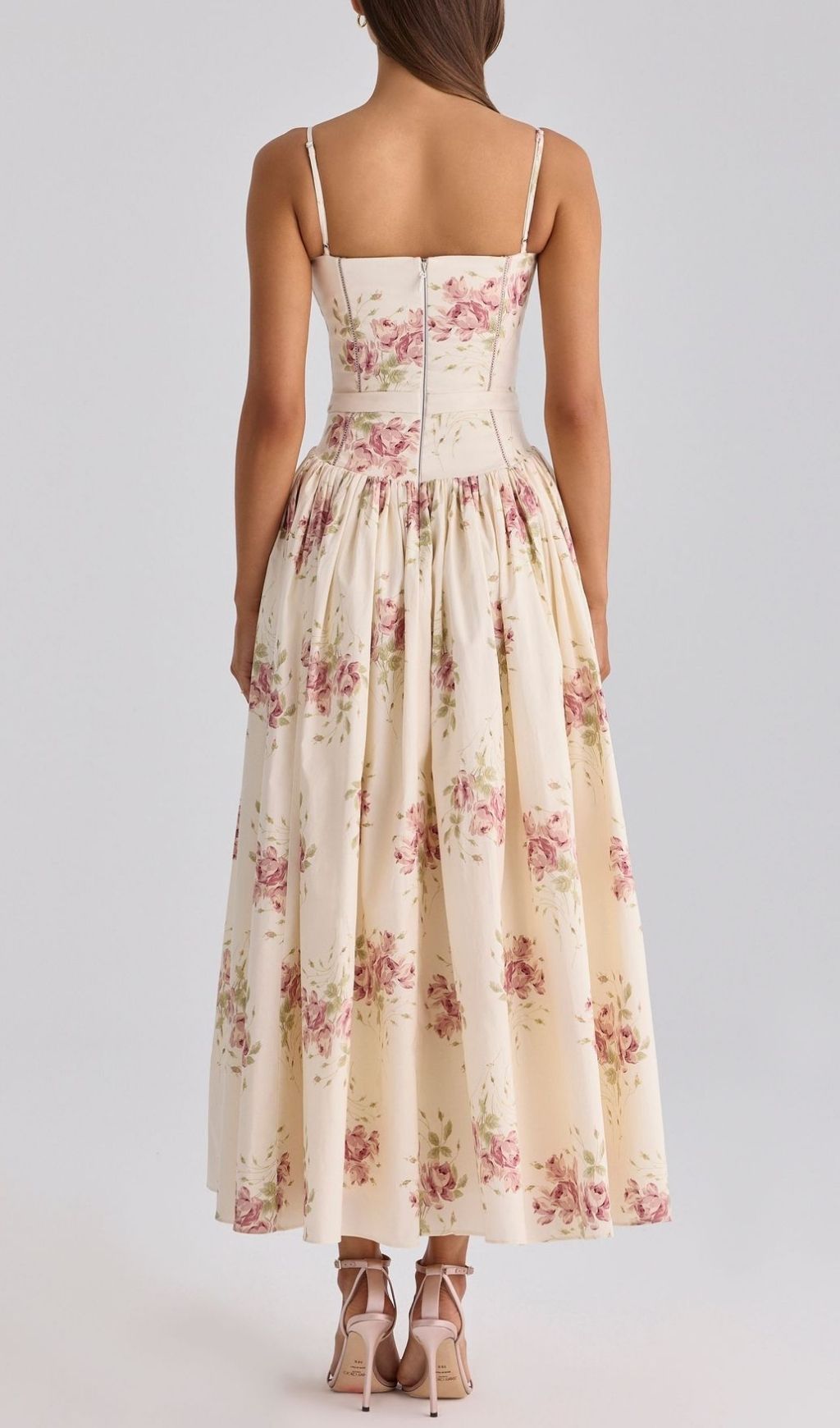 Laria Strappy Floral Maxi Dress Flowering Girl