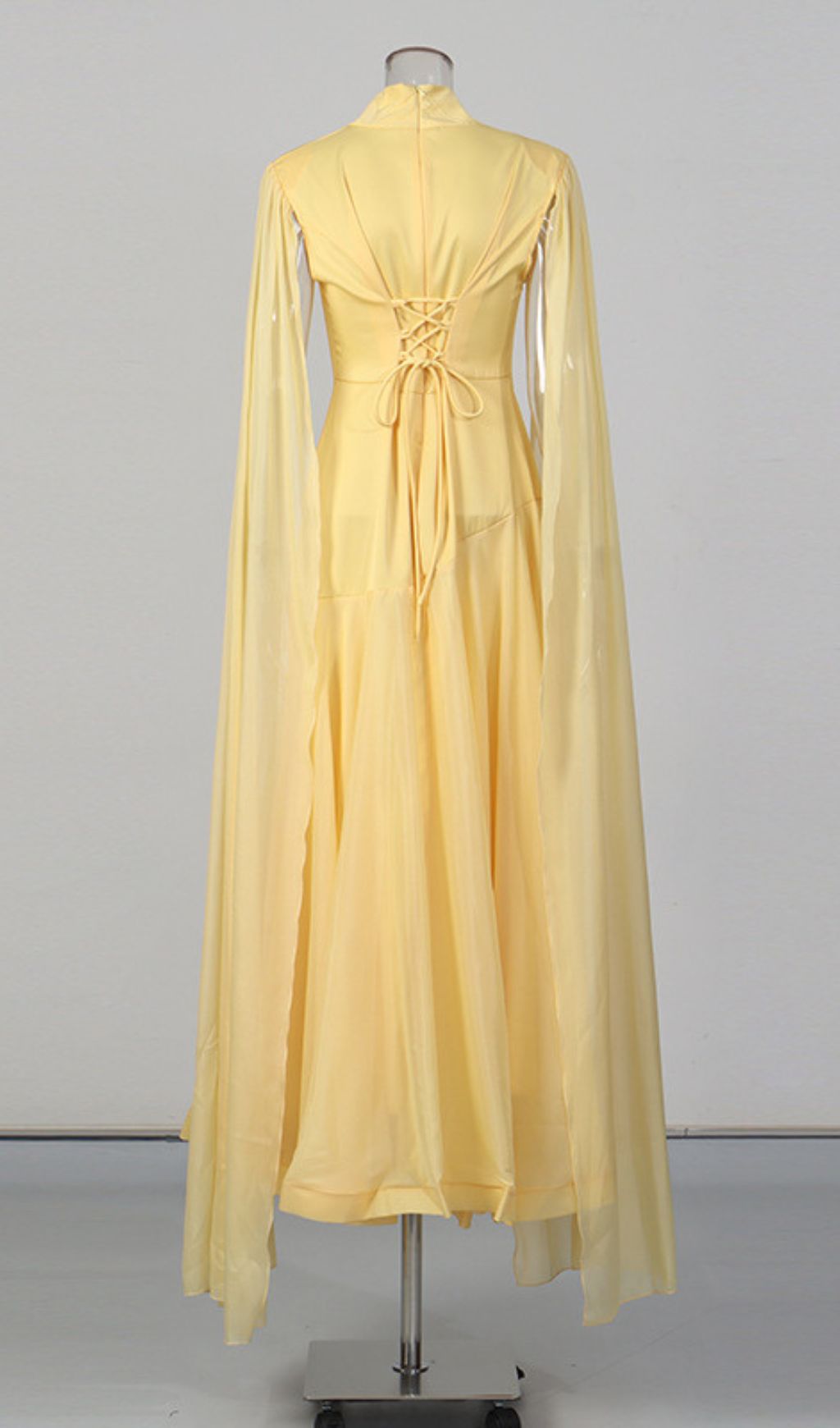 Kalonice Yellow Maxi Dress Flowering Girl