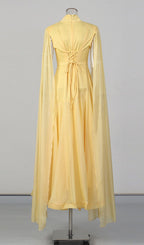 Kalonice Yellow Maxi Dress Flowering Girl