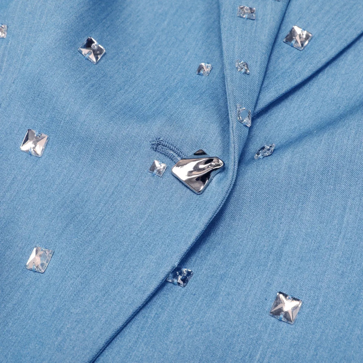 Kingsley Blue Diamante Blazer Flowering Girl