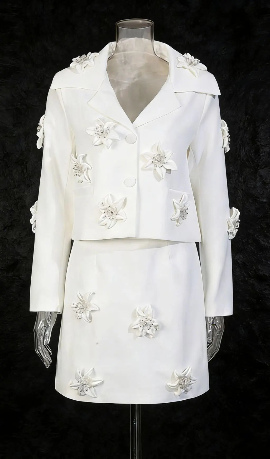 Janiyah Flower Embellished Two-Piece Set Flowering Girl