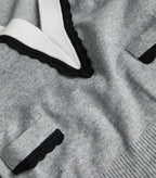 TWO TONE TRIM SWEATER Flowering Girl