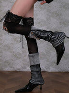 Marlette Black Stocking & Striped Socks Set Flowering Girl
