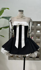 Hyde Strapless Bow Mini Dress Flowering Girl