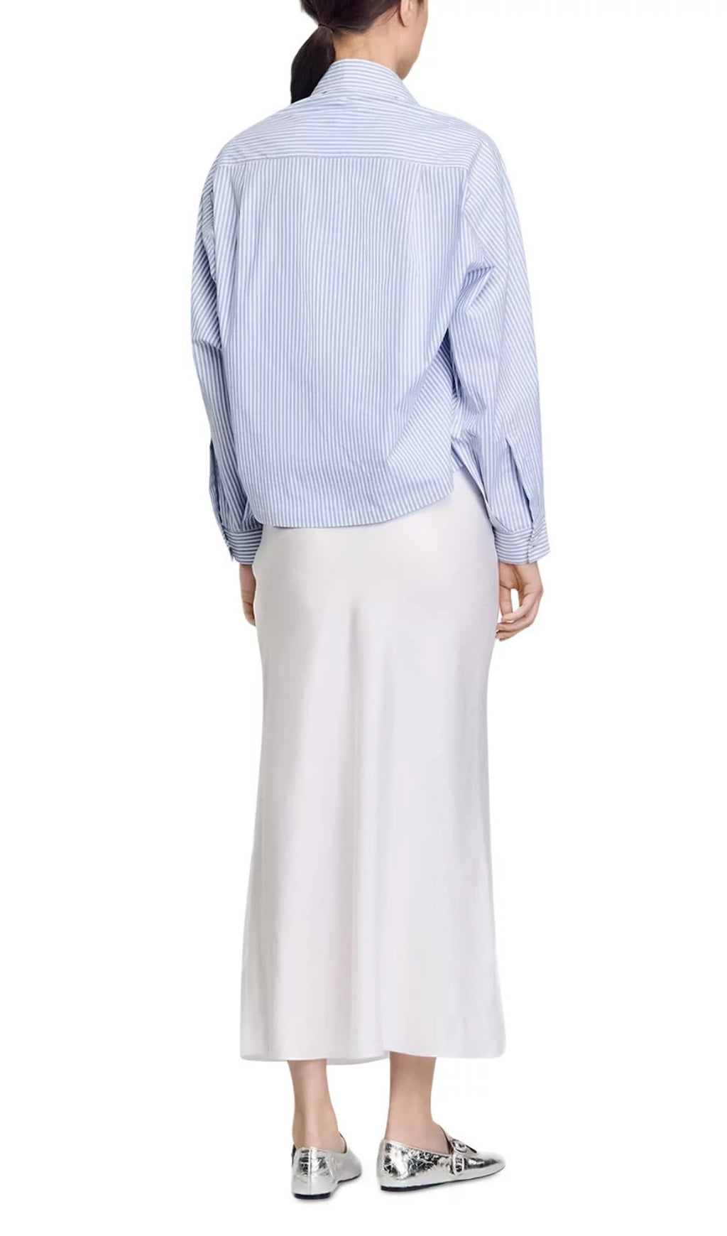 Embellished Cutout Shirt Flowering Girl