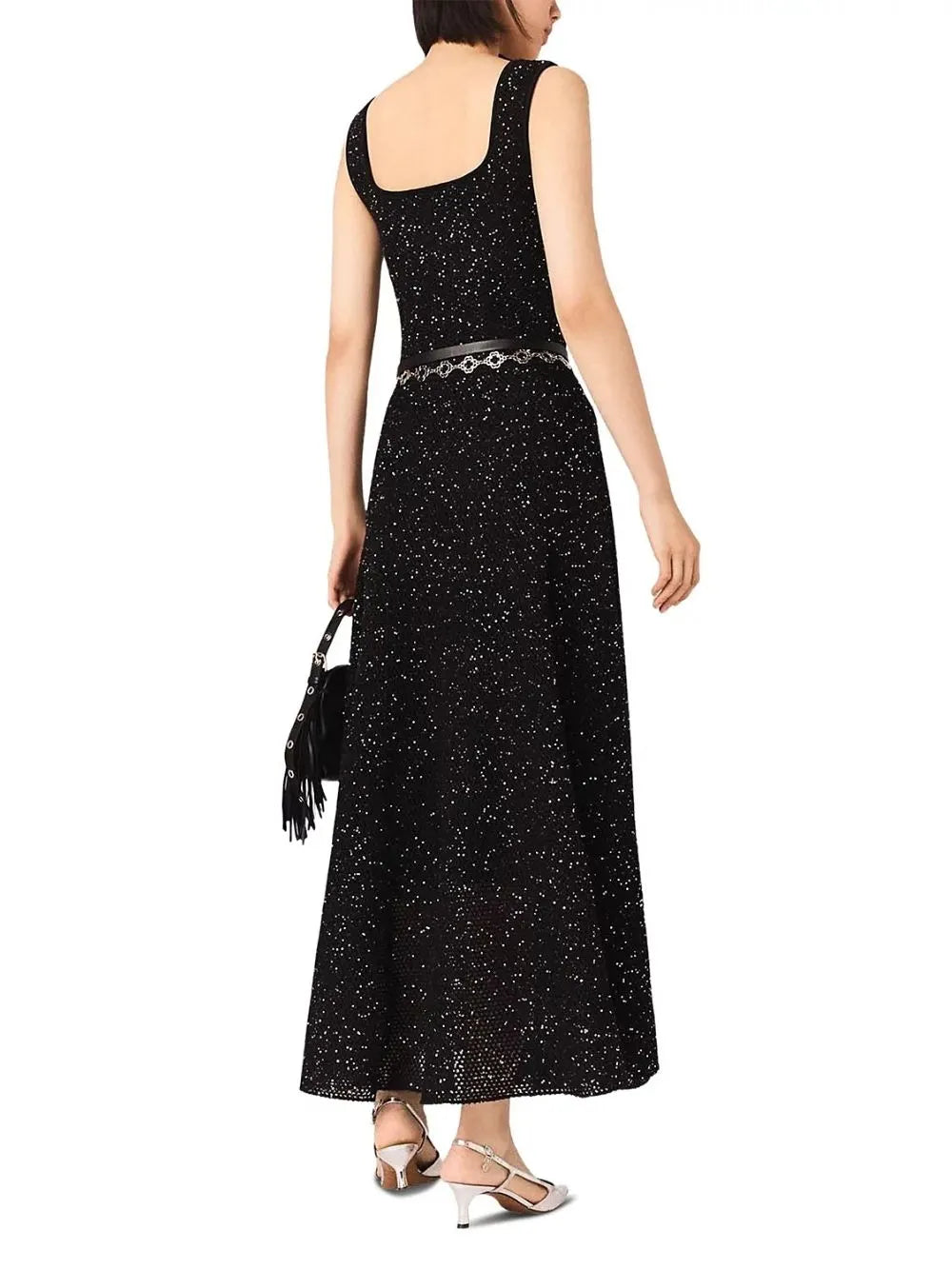 Sequin Knit Maxi Dress Flowering Girl
