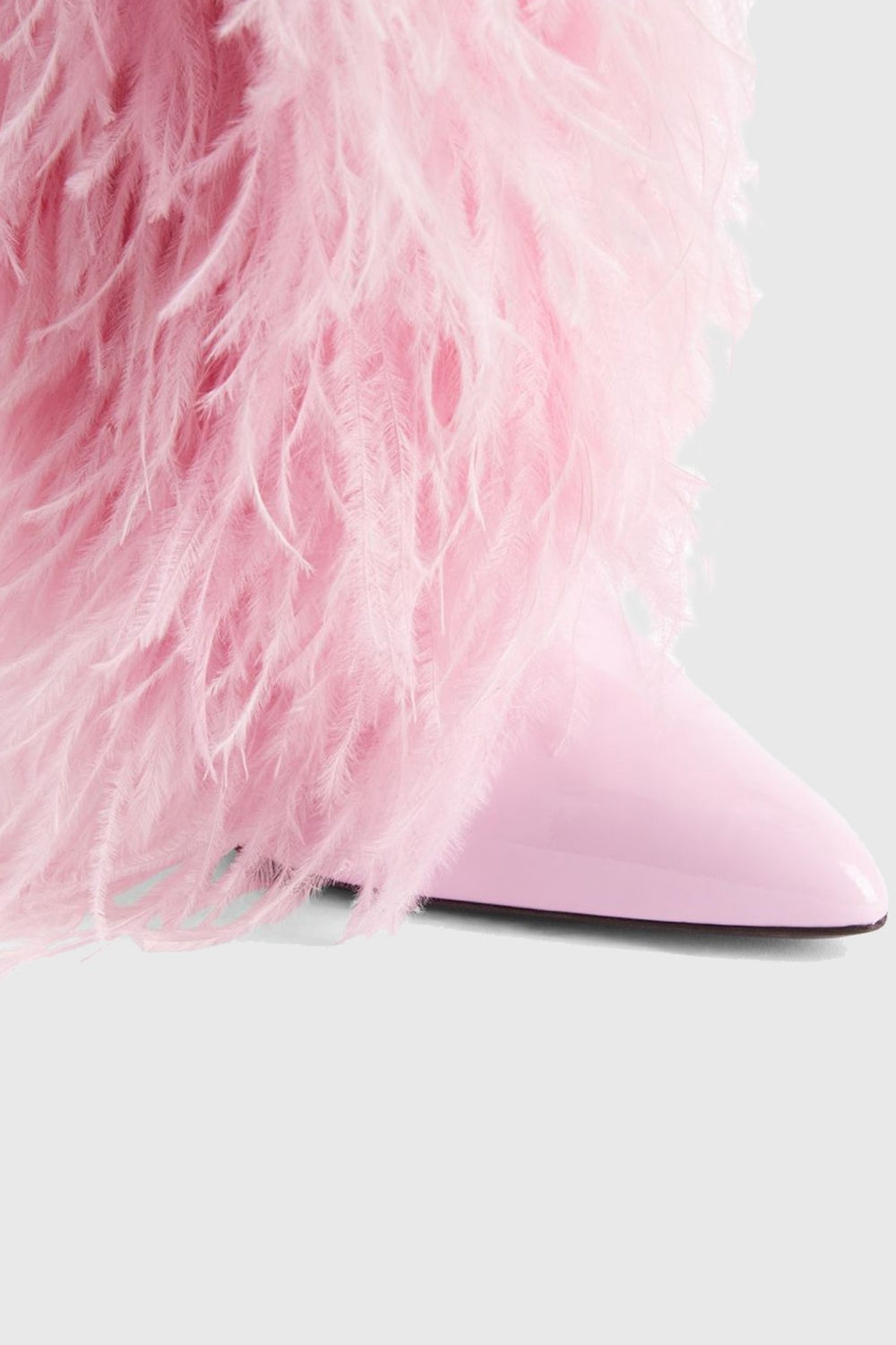 Danica Feather Knee-high Boots - Pink Flowering Girl