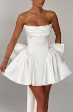 Trinity Mini Dress - Ivory Flowering Girl
