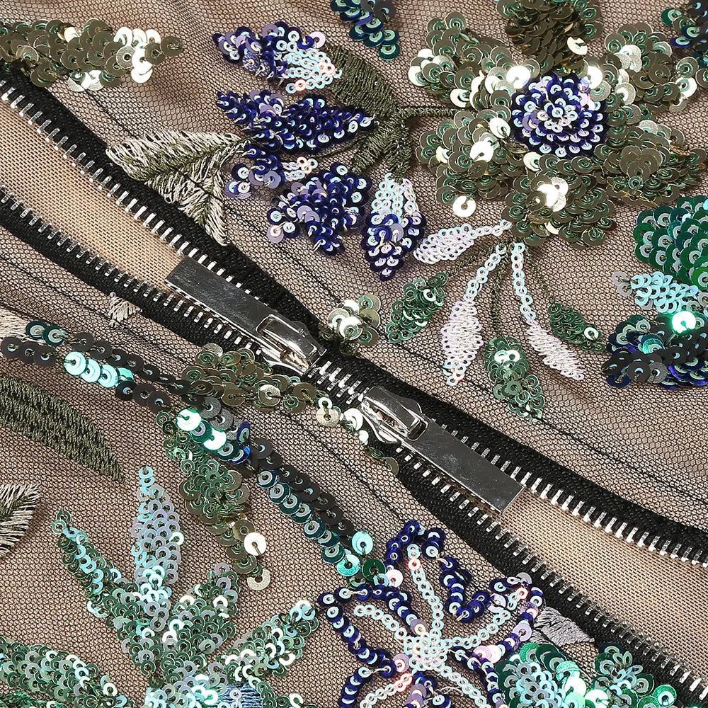 Azul Strapless Sequin Maxi Dress Flowering Girl