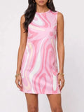 Hylora Sleeveless Printed Mini Dress Flowering Girl