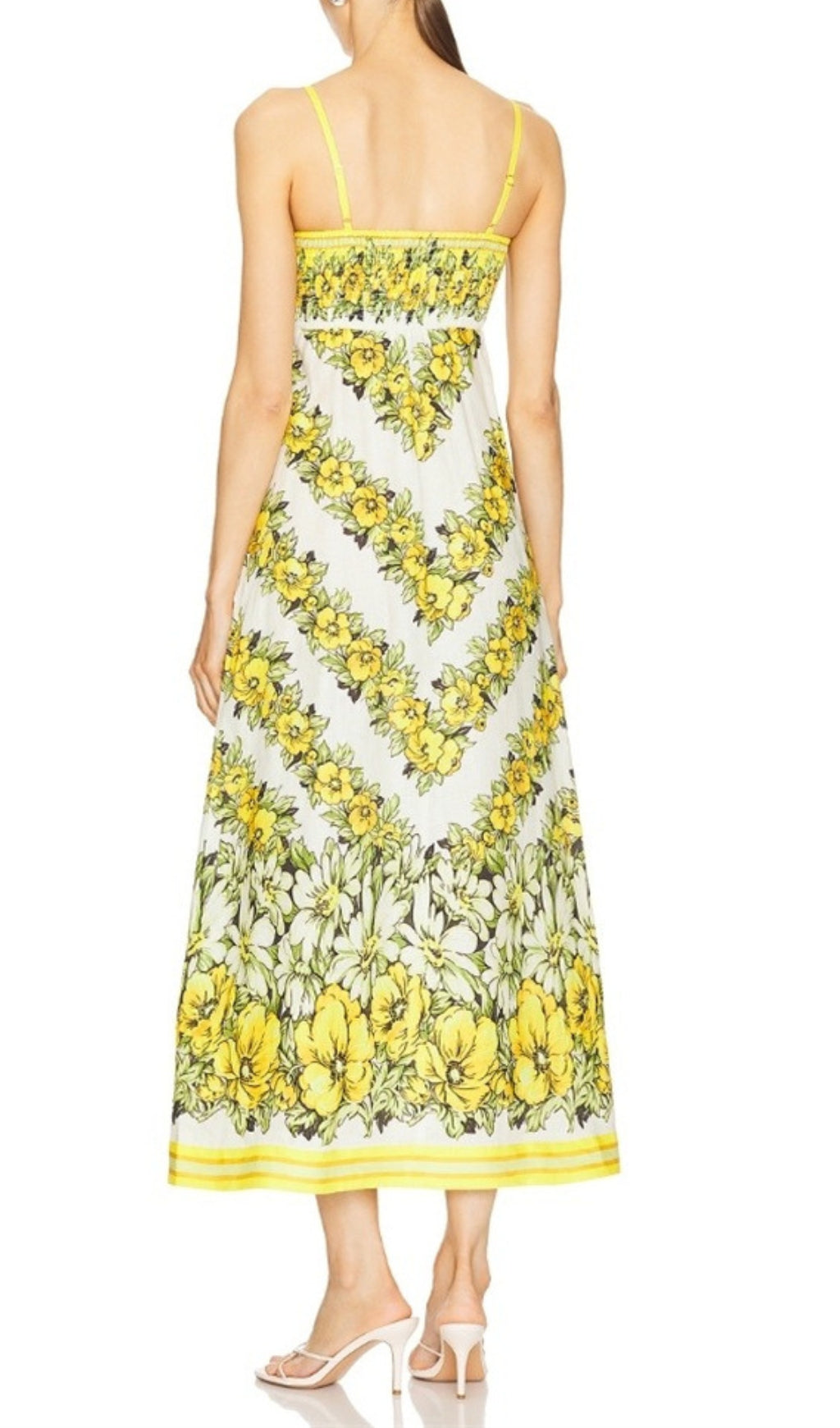 Blaire Strappy Floral Printed Midi Dress Flowering Girl