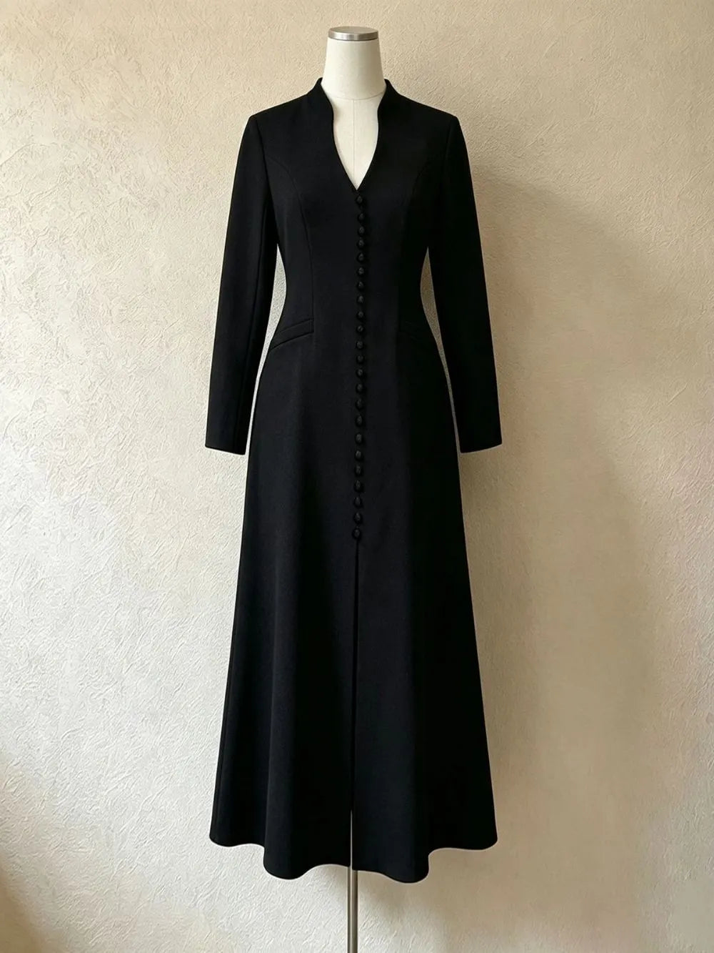 Masahide Long Sleeve Slit Maxi Dress Flowering Girl