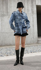 Ila Denim Jacket Flowering Girl