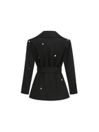 Malika Black Rhinestone Blazer Dress Flowering Girl