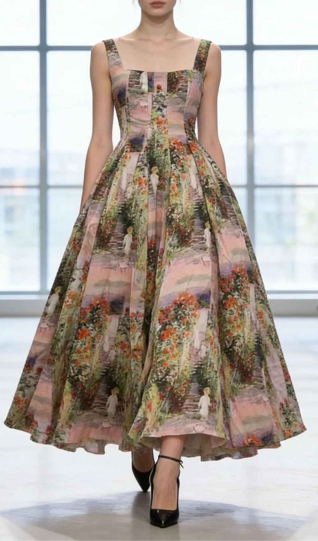 Kallima Strappy Printed Maxi Dress Flowering Girl