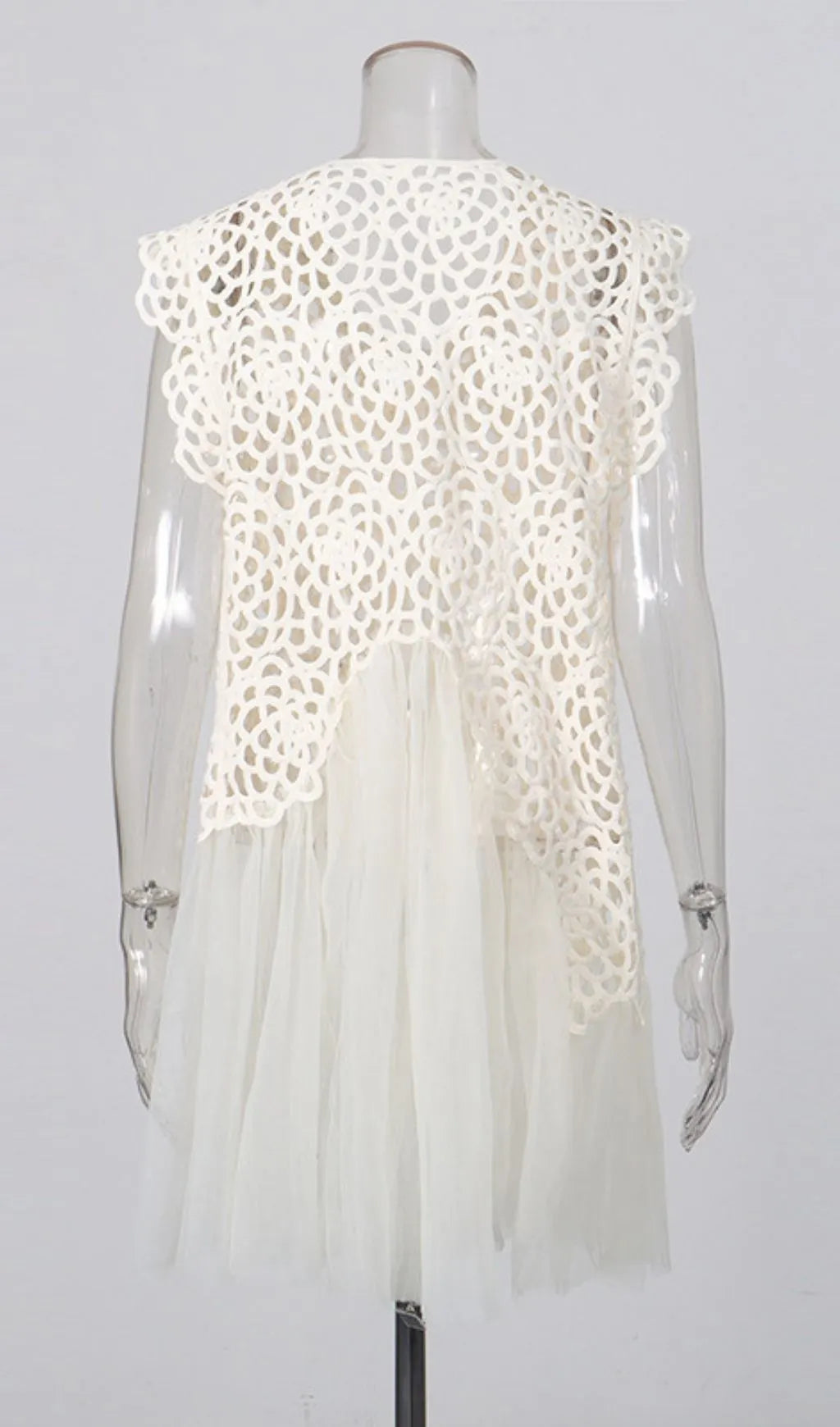 Lelio Embelllished Mesh Mini Dress Flowering Girl