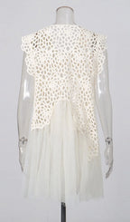 Lelio Embelllished Mesh Mini Dress Flowering Girl