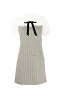 MIXED MEDIA LACE HOUNDSTOOTH DRESS Flowering Girl