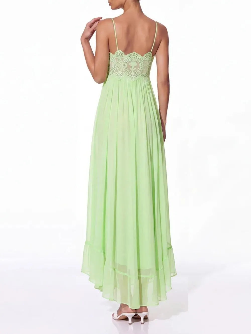 Hyquorin Spaghetti Maxi Dress Flowering Girl